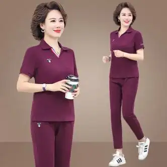 服饰内衣>女装>中老年女装>衡曾>衡曾中年妇女妈妈套装夏天40到50岁