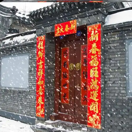 2021大门春联特大号自粘3米长新春对联乔迁别墅豪华农村春节高档