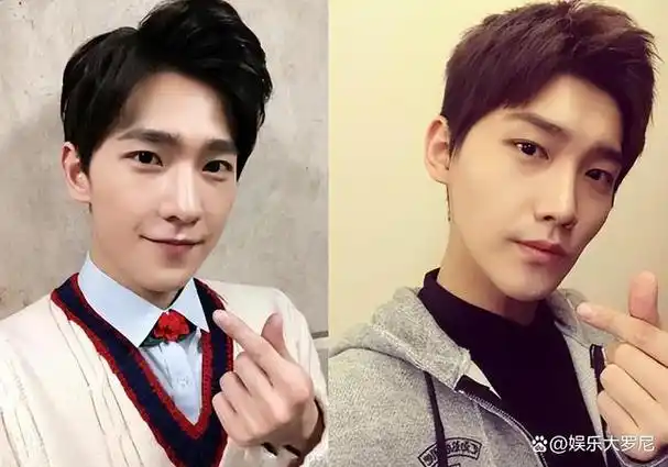 邢昭林和杨洋并不太相似,但他非常喜欢模仿杨洋的各种照片.