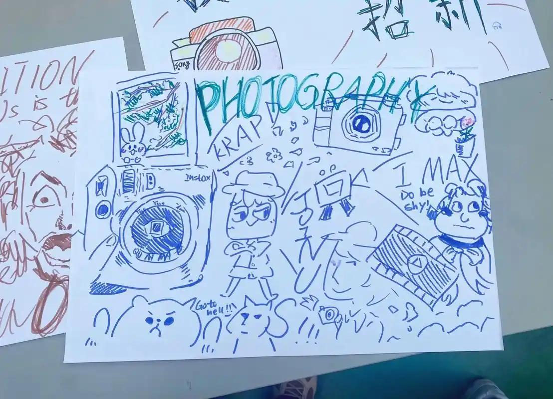 当社团的海报老师忘打印时…一个中午 一个奇迹 #画画 #艺术 - 抖音