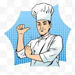 厨师插画