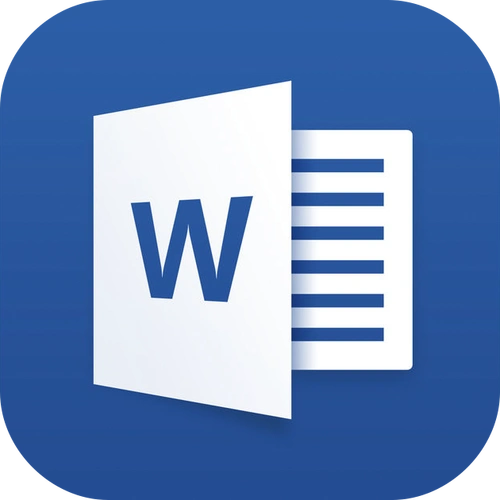microsoftwordappicon图标logo扁平采集
