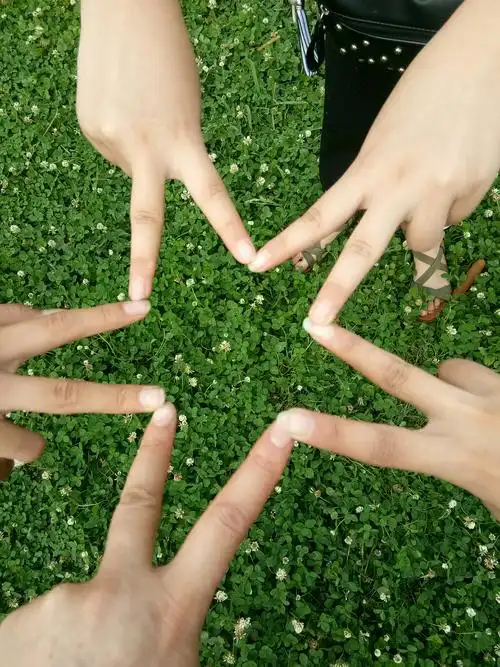 我们摆的五角星