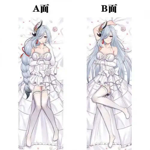 原神抱枕污可插原神申鹤等身抱枕二次元动漫周边游戏同人宅男花嫁2长