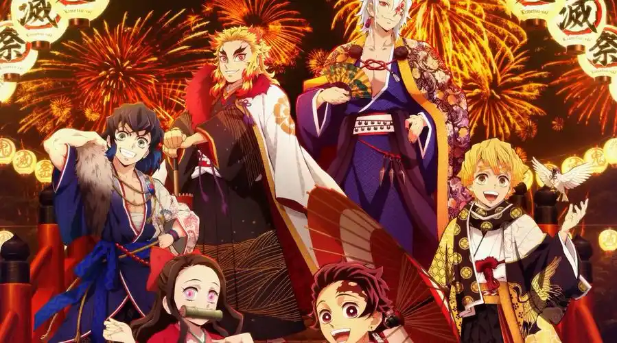 太好看了!#鬼灭之刃#动画开播三周年"鬼灭祭"主视觉海报公布!