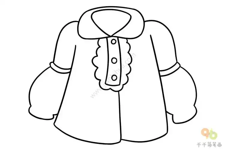 女式上衣简笔画
