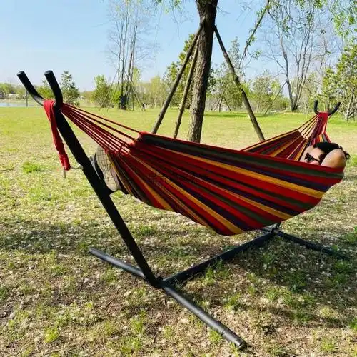 儿童吊床可折叠户外休闲吊床支架家用室内庭院可拆卸可折叠帆布便携