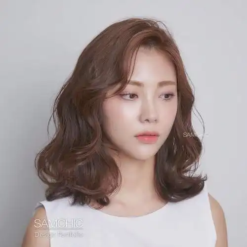 韩国发型师激推中长发卷发范本,修饰脸型,细软发也推荐