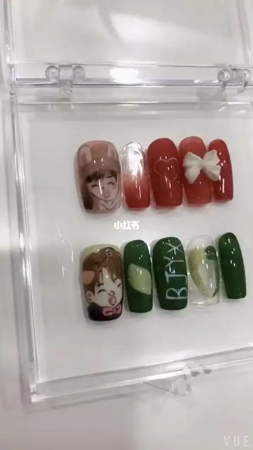 小姐姐要求的定制款穿戴甲#定制穿戴甲  #博君一肖  #美甲 #美甲款式