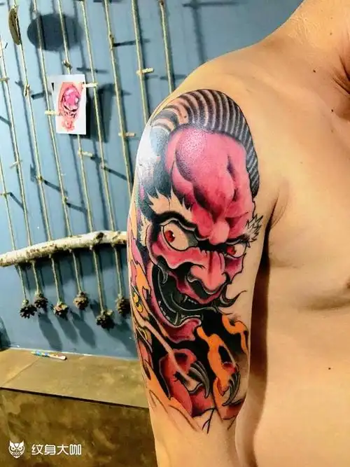 大臂雷神_纹身图案手稿图片_彭健熙的纹身作品集