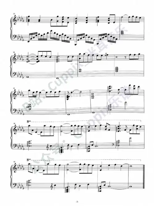 蔡徐坤《home》钢琴谱_钢琴谱_蔡徐坤_娱乐_音乐