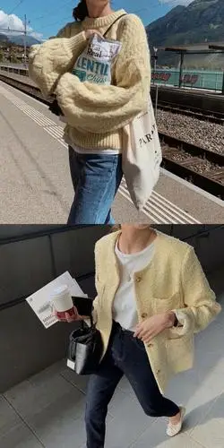 女生节的穿衣搭配 早春质感通勤穿搭,叠穿技巧让整体更显层次感