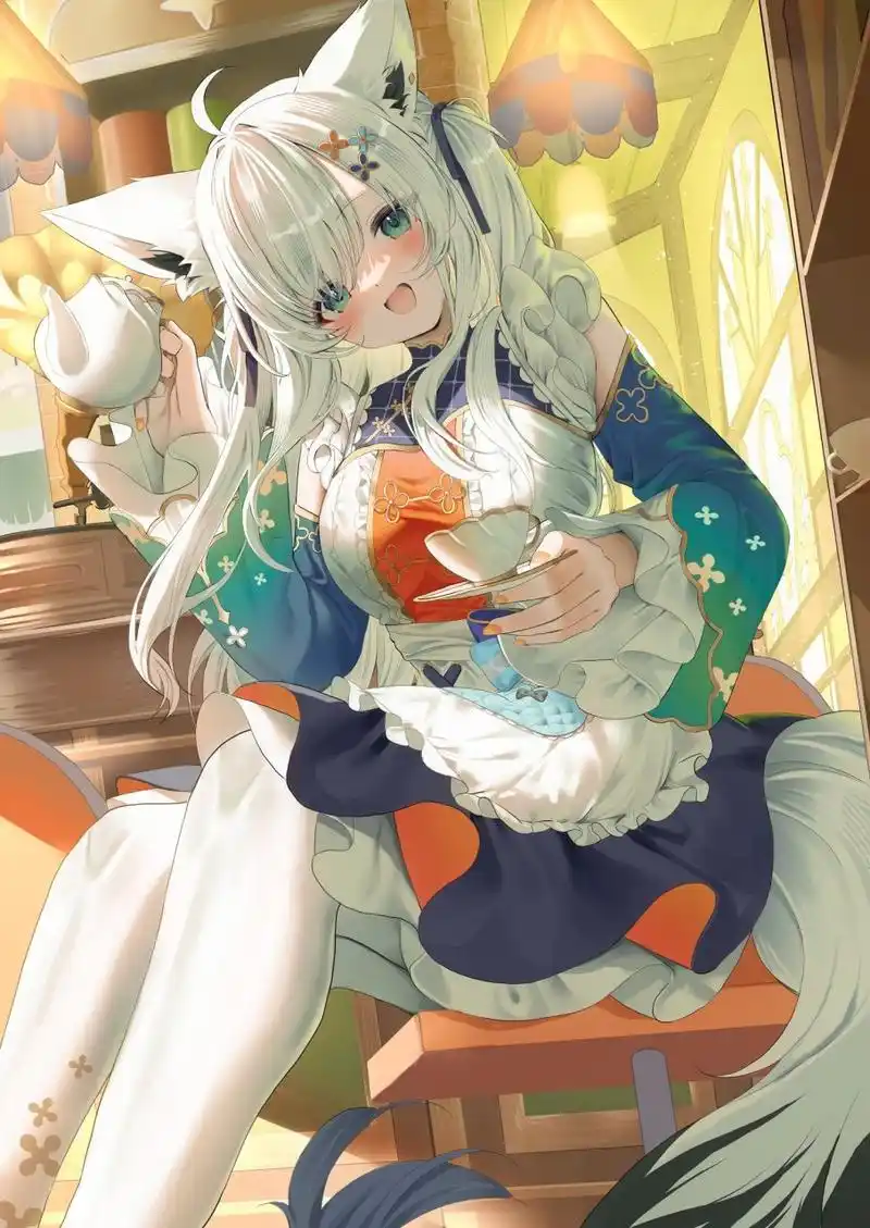 虚拟主播# 换上了新衣服的白上吹雪 twi:じんべい