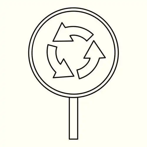 汽车标志简笔画内容图片展示汽车标志简笔画图片交通标志儿童画简笔画