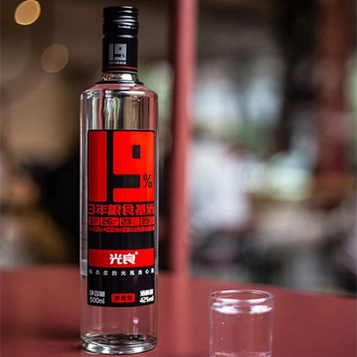 光良白酒19系列42度纯粮食浓香型白酒光瓶五粮500ml*固态酿造聚会闲玩