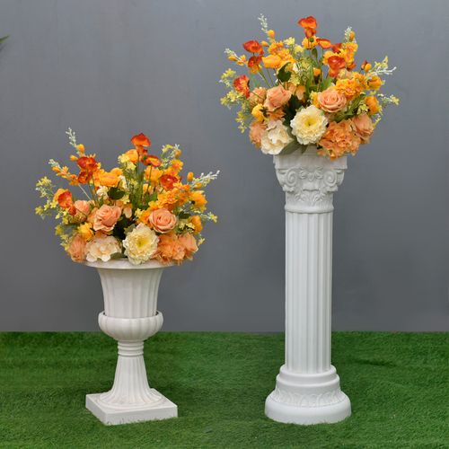 婚庆道具罗马花柱花盆落地路引花球车展橱窗装饰假花摆设花艺摆件