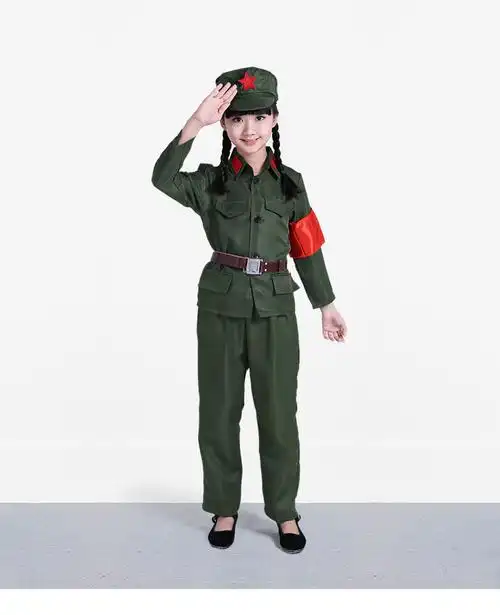成人八路军演出服儿童红军衣服服装小红卫兵服新四军男女军装套装