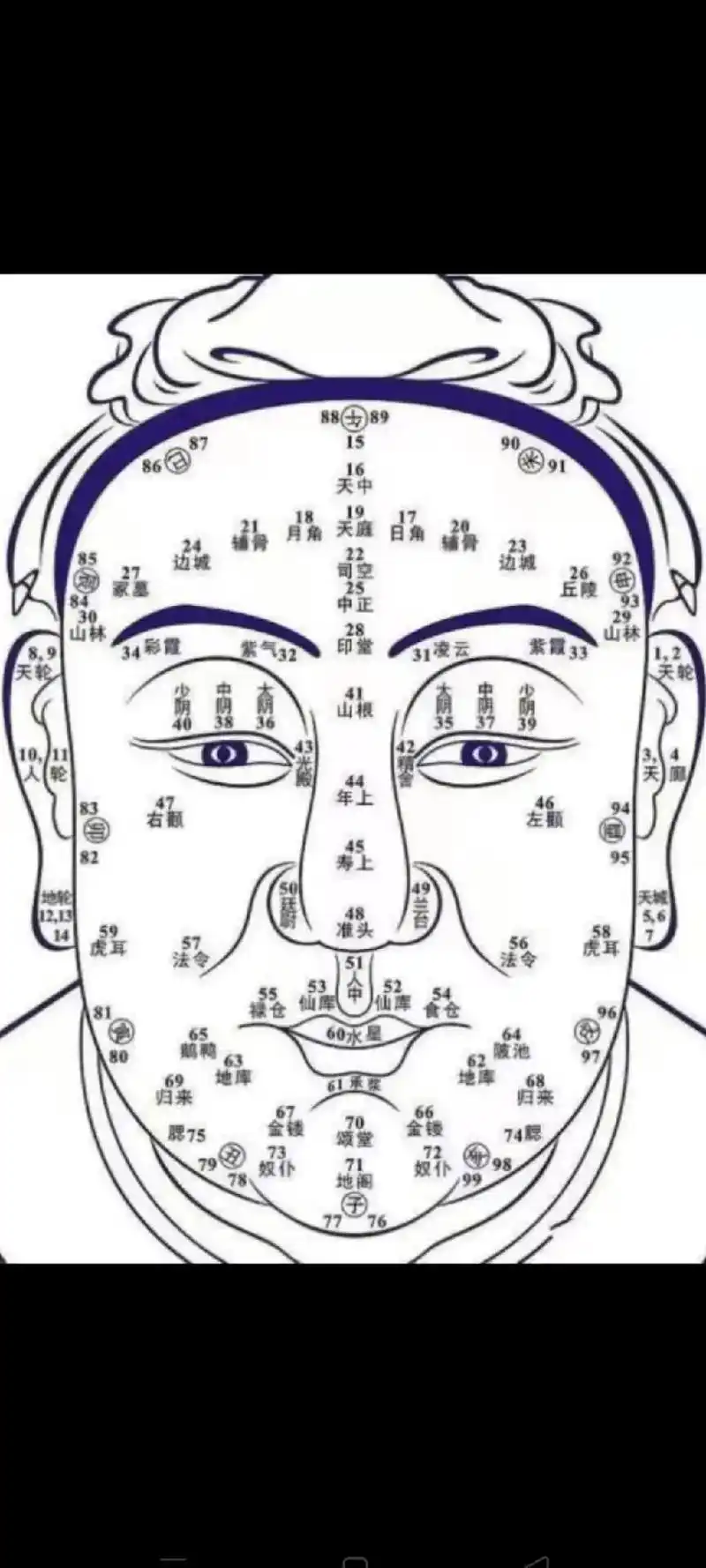 流年部位#男左女右#面相#福彩  - 抖音