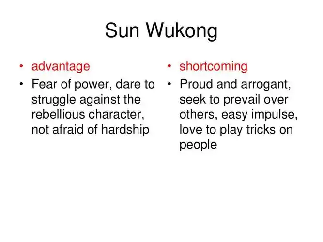 sun wukong   advantage   shortcoming   fear of power, dare to