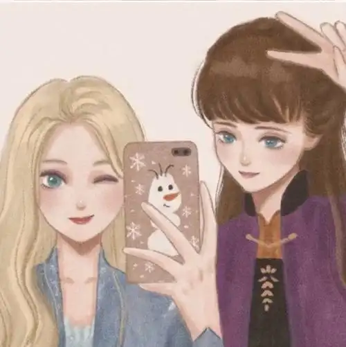迪士尼公主闺蜜头像