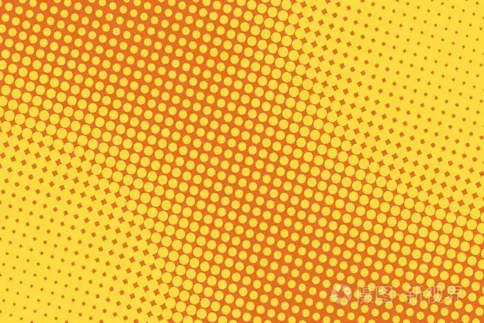 复古漫画黄色背景栅格渐变色调