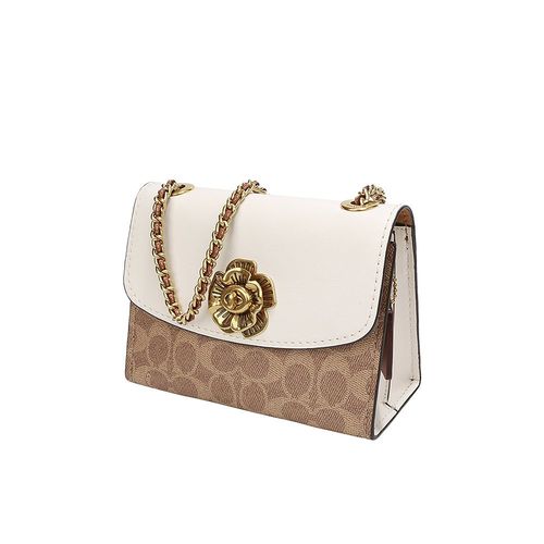 香港直邮coach蔻驰parker女士山茶花链条单肩34256通用款女包