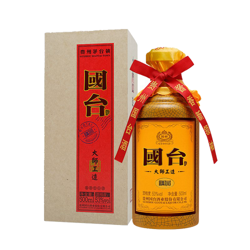 国台贵州国台酒业 国台 53度 500ml 1瓶 大师工造·精品 酱香型