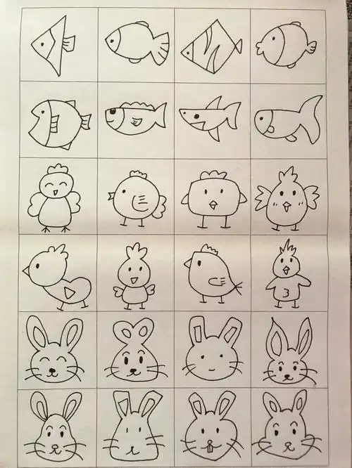 简单简笔画动物