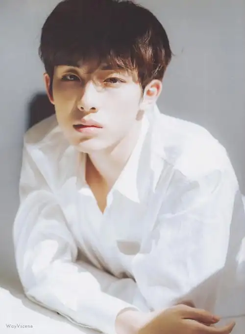 董思成白衣衬衫写真