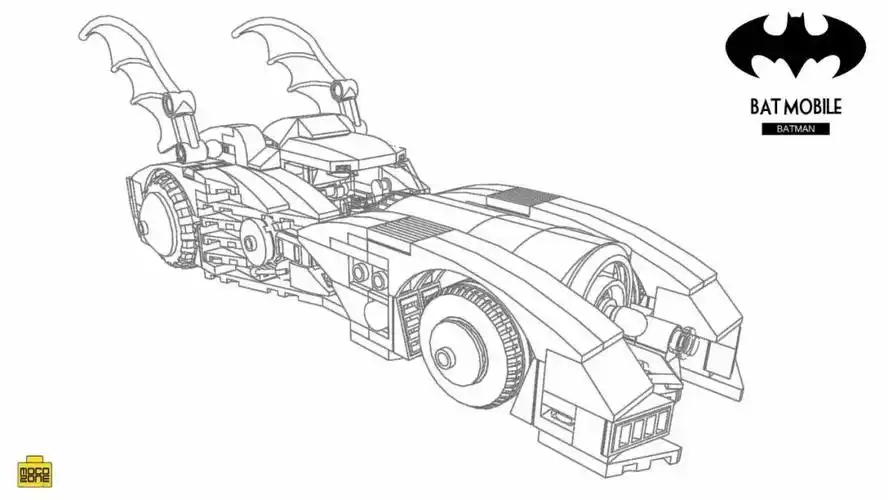 用乐高积木搭一个1989年的蝙蝠侠战车!