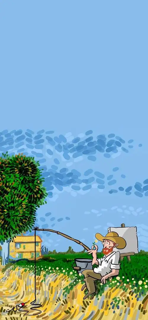 毕加索主题油画锁屏壁纸哦