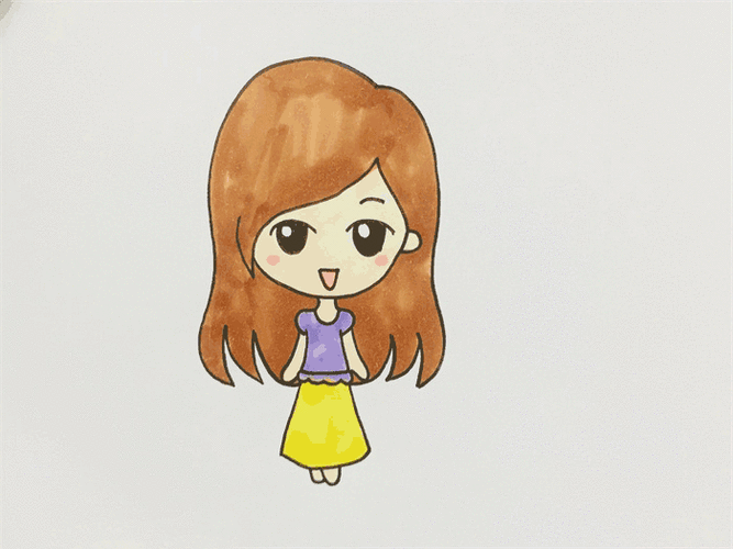 姐姐简笔画图片怎么画