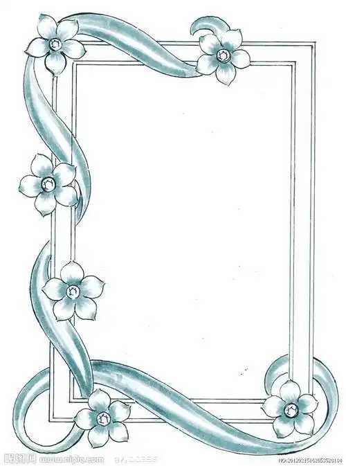 a4纸简笔画边框卡通