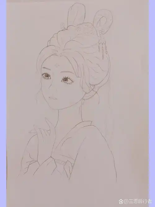 古装人物简笔画