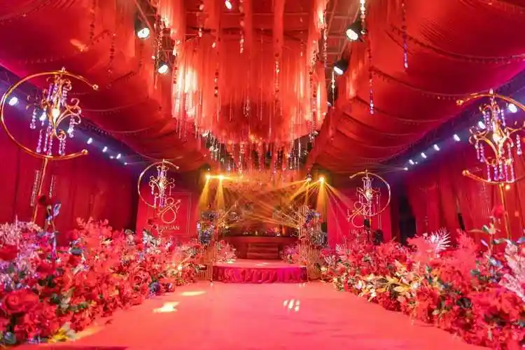 礼堂婚礼红色【品尚婚礼策划】