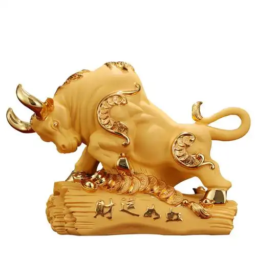 摆件牛气冲天金牛招财客厅酒柜电视柜家居家居装饰摆件