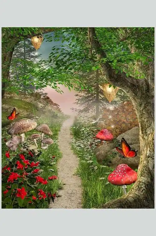 梦幻仙境森林图片