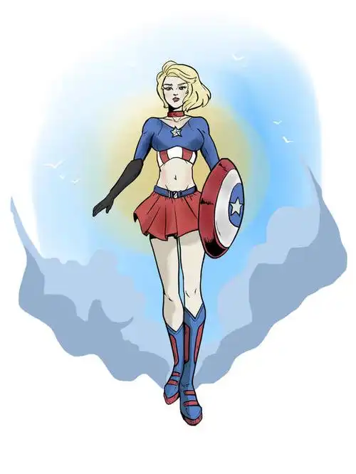 复仇者联盟4精美女性化插画来一波这谁顶得住啊