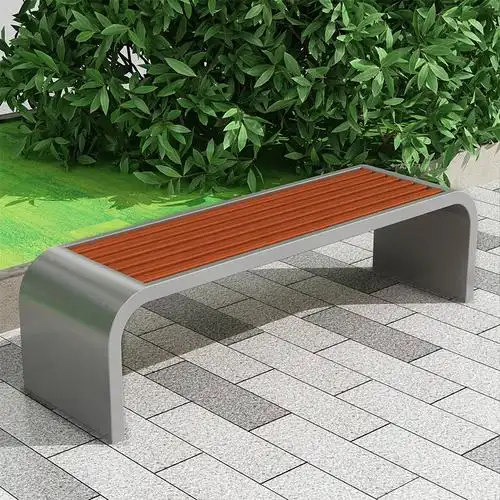 户外休闲椅不锈钢公园坐椅景观座椅坐凳小区广场室外长凳公园椅