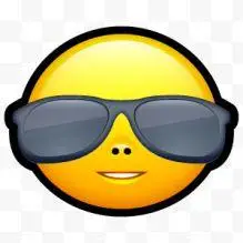 emoji墨镜黄脸表情包
