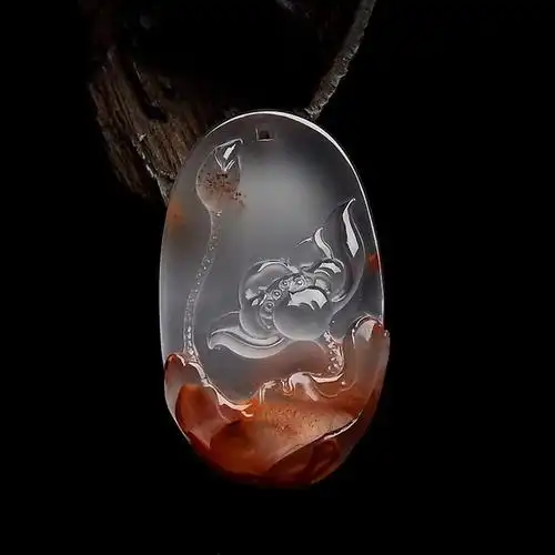 荷花 于朝正作品-玉雕界