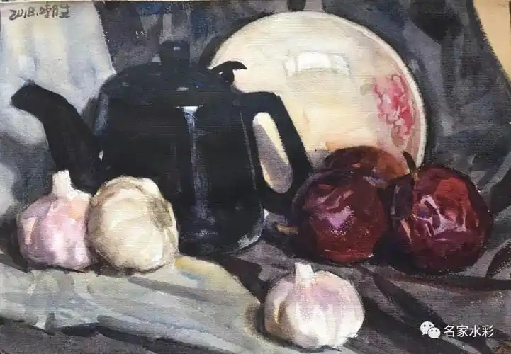 《静物》27x39cm 纸本水彩 2018《静物》27x39cm 纸本水彩 2018本来