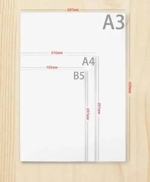 b5尺寸为:182*257mm,相比a4:210*297mm要小一些,如下图所示,如果觉得