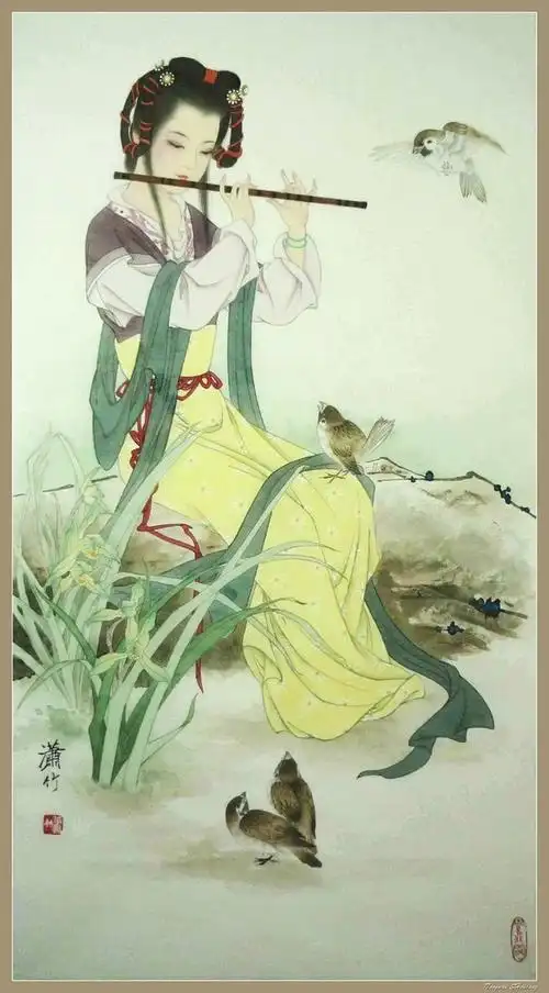 现代主义〔古典唯美〕中国女画家工笔仕女图