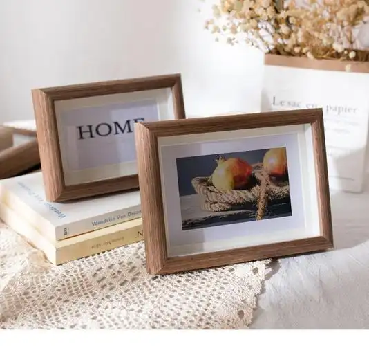原素优选相框摆台木质567810a4寸洗照片画像框架客厅卧室书房创意装饰