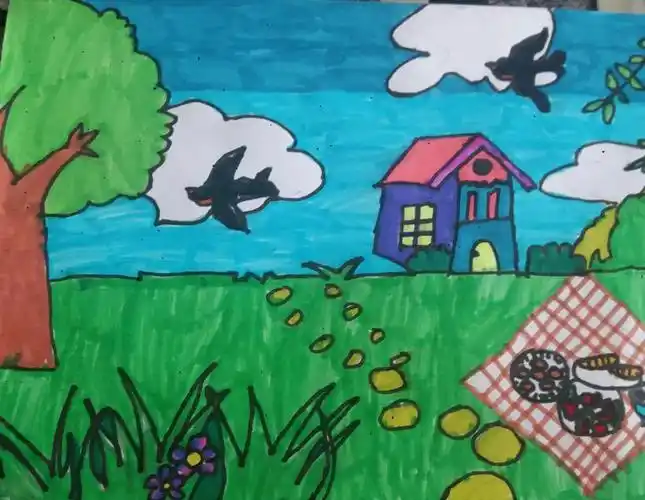 我是绘画小天才——官鹅小学二年级孟春蓉绘画作品展