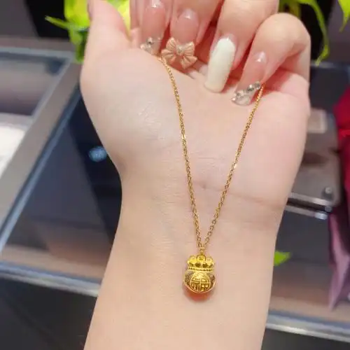 周大福新款福袋项链