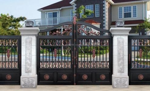 2,别墅大门选用铝制也比较推荐