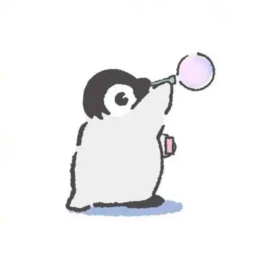 高清超萌的卡通企鹅图片头像可爱