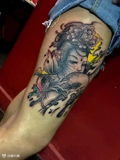 美女貂蝉_纹身图案手稿图片_阿福的纹身作品集